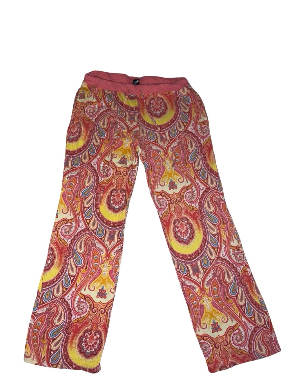 Echo Sleepwear Women Paisley Print Elastic Waist Wide Leg Pajama Lounge